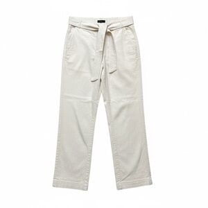 The Limited Women’s off- White Linen blend Pants with Belt Wide Leg Size 12